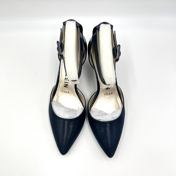 Anne Klein Womens Size 6 Fabulist Navy Blue D'Orsay Pumps‎ Heels Shoes - Picture 3 of 13